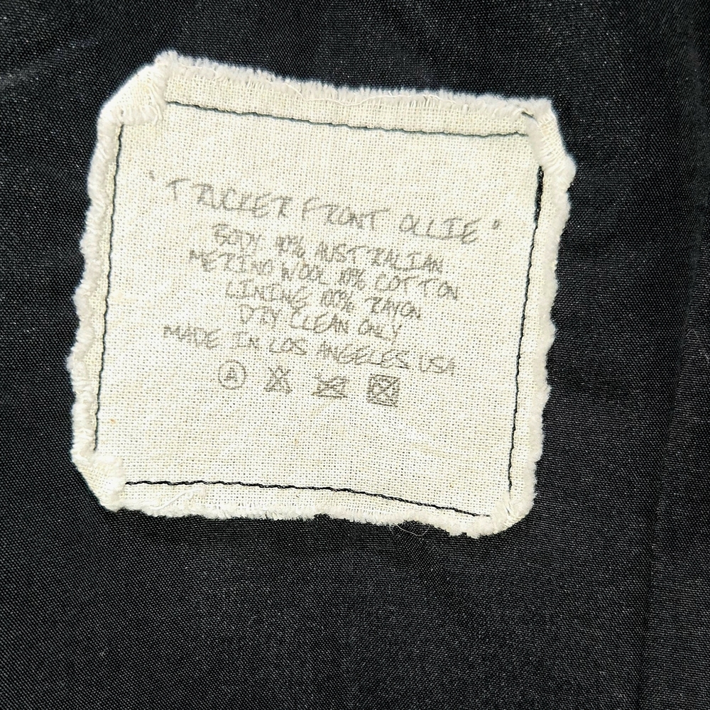 Greg Lauren Black and Blue Hybrid Sport Coat with Denim Details - Picture 4 of 7